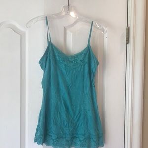 Womens teal colored camisole. Size medium.